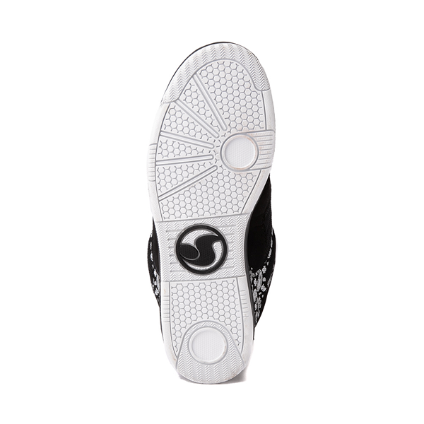 alternate view Mens DVS Enduro 125 Skate Shoe - Black / White PaisleyALT3