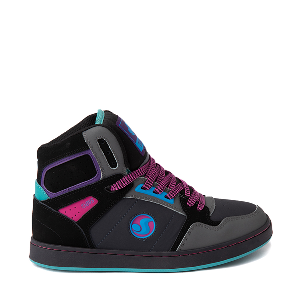 Main view of Womens DVS Honcho Skate Shoe - Black / Purple / Blue