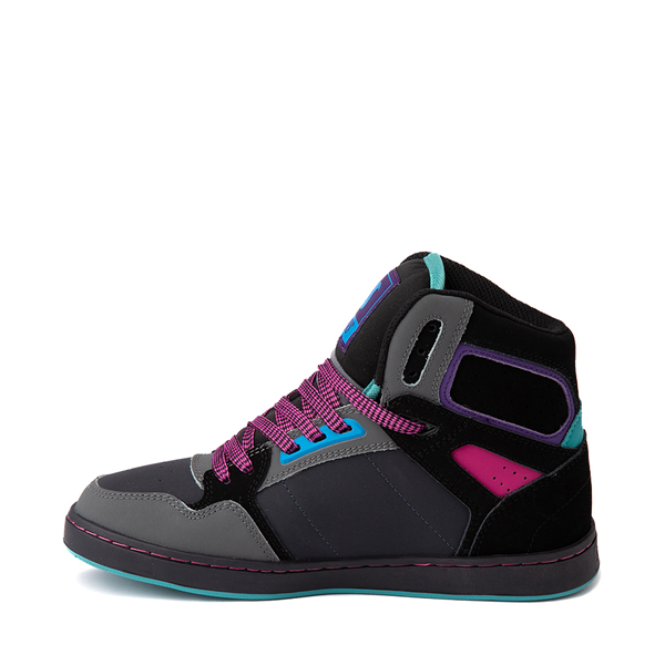 alternate view Womens DVS Honcho Skate Shoe - Black / Purple / BlueALT1