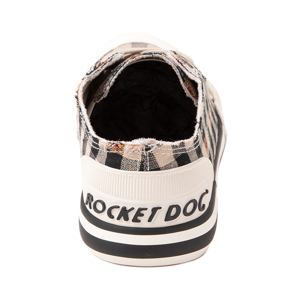 alternate view Womens Rocket Dog Jazzin Casual Shoe - Natural / Plaid / FloralALT4