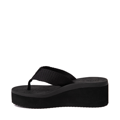 Alternate view of Womens Roxy Kallie II Wedge Sandal - Black