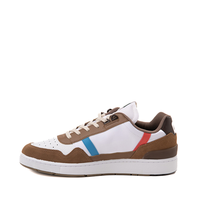 Alternate view of Mens Lacoste T Clip Athletic Shoe - White / Brown / Blue
