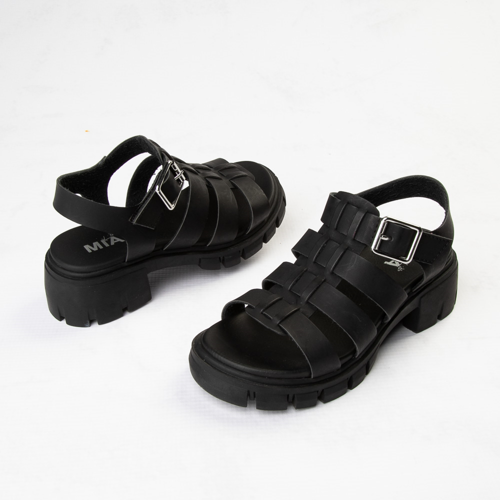 MIA Havien Platform Sandal - Little Kid / Big Kid - Black