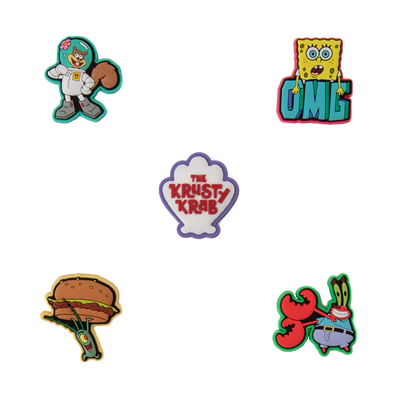 Alternate view of Crocs Jibbitz&trade; SpongeBob SquarePants&trade; Shoe Charms 5 Pack - Multicolor