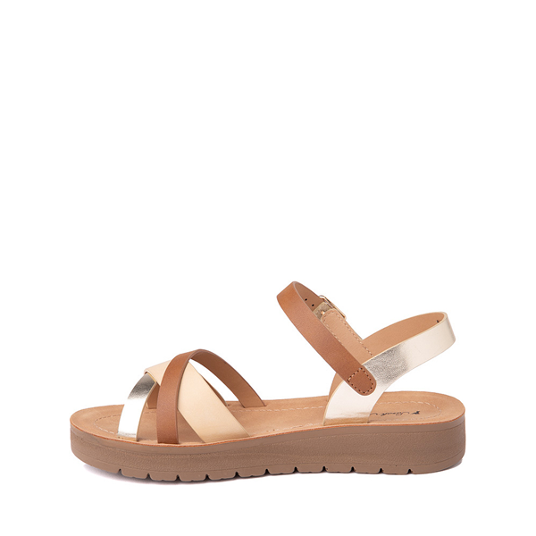 alternate view Sarah-Jayne Docia Sandal - Little Kid / Big Kid - Cognac / GoldALT1