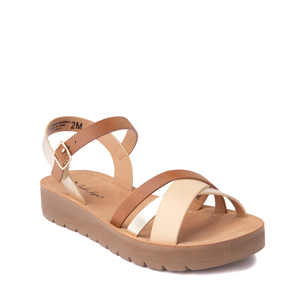 alternate view Sarah-Jayne Docia Sandal - Little Kid / Big Kid - Cognac / GoldALT5