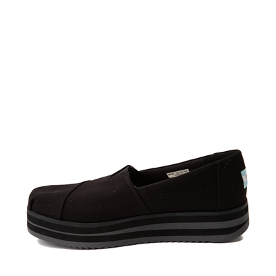 Alternate view of Womens TOMS Midform Casual Shoe - Black