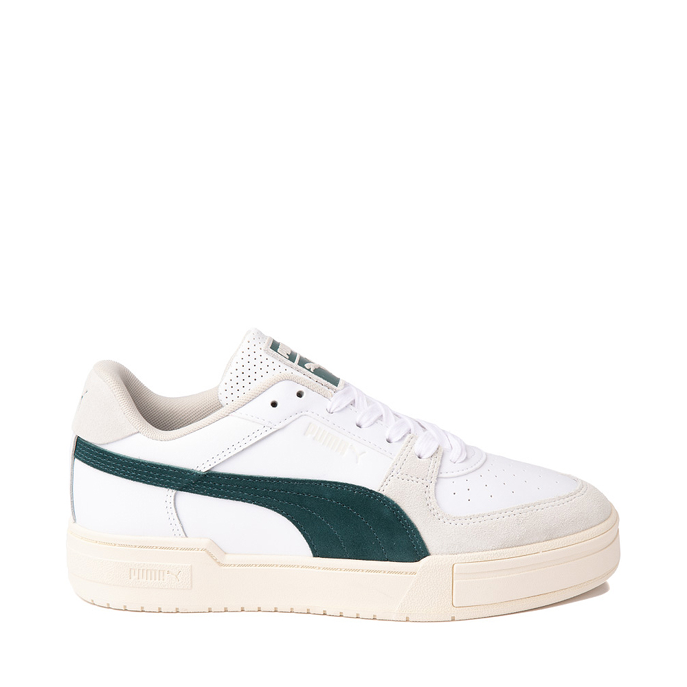 Mens PUMA CA Pro Ivy League Athletic Shoe - White / Varsity Green