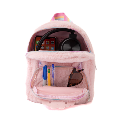 Alternate view of Fuzzy Kitty Mini Backpack - Pink
