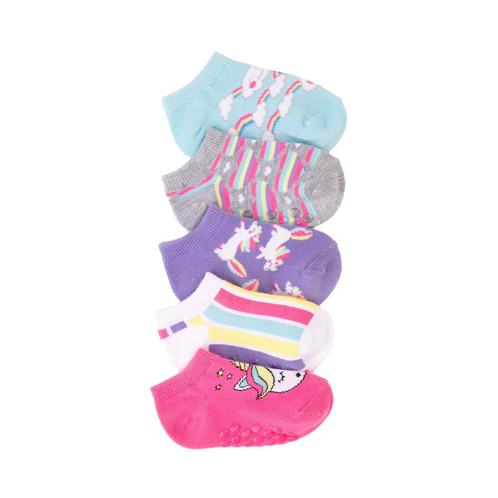 Unicorn Gripper Footies 5 Pack - Toddler - Multicolor