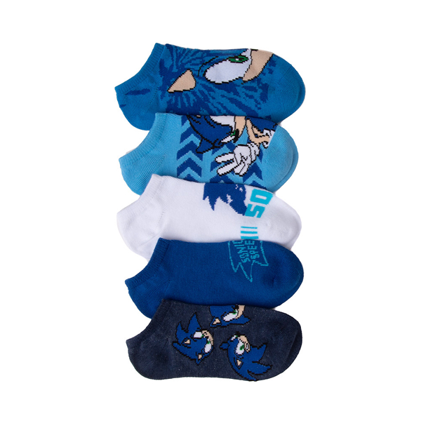 Main view of Sonic the Hedgehog&trade; Footie Socks 5 Pack - Little Kid - Blue