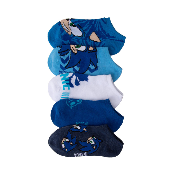 alternate view Sonic the Hedgehog™ Footie Socks 5 Pack - Little Kid - BlueALT1