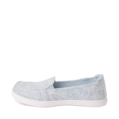 Alternate view of Womens Roxy Minnow Slip On Casual Shoe - Light Blue