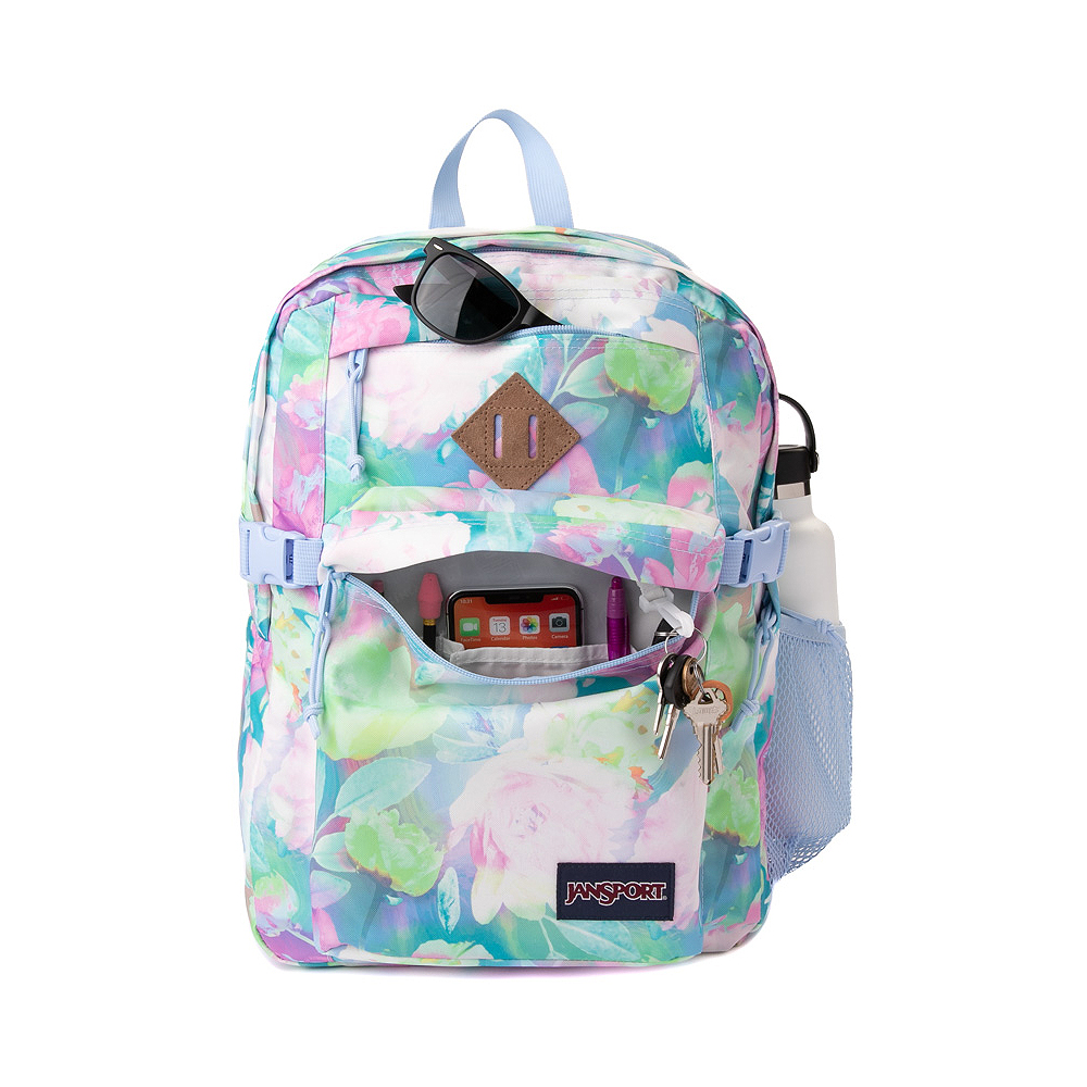 Retro Floral Print Men's Backpack Large-capacity 15.5 Inch Laptop