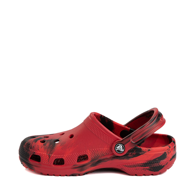 Alternate view of Crocs Classic Clog - Marbled Red / Black