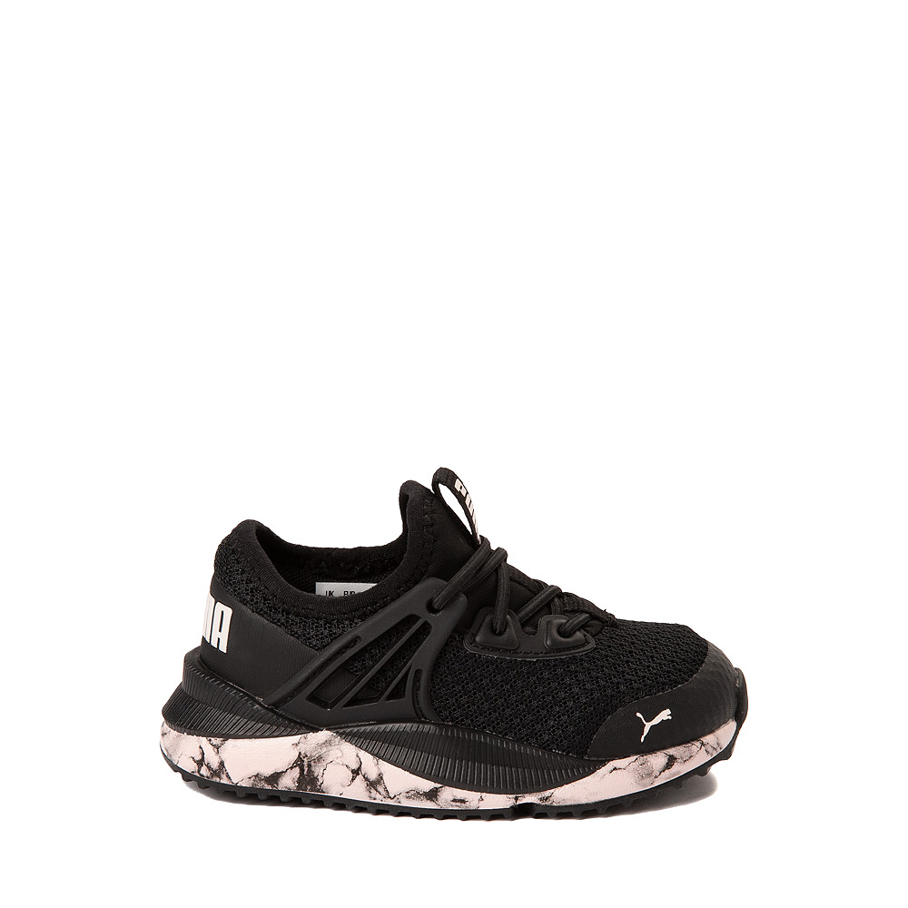 PUMA Pacer Future Marble Athletic Shoe - Baby / Toddler - Black / Chalk Pink