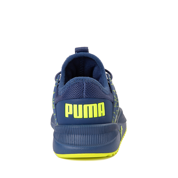 alternate view PUMA Pacer Future Scribble Athletic Shoe - Baby / Toddler - Blazing Blue / Lime SqueezeALT4