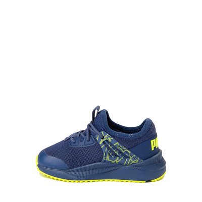 Alternate view of PUMA Pacer Future Scribble Athletic Shoe - Baby / Toddler - Blazing Blue / Lime Squeeze