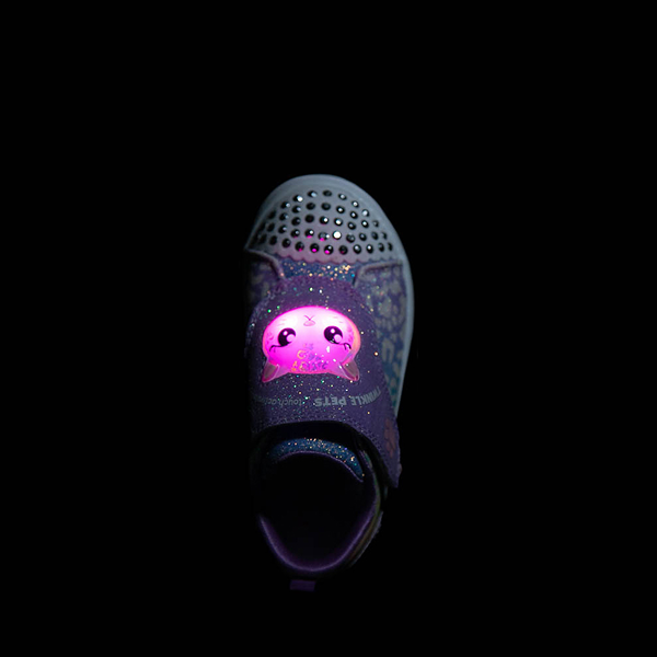 alternate view Skechers Twi-Lites Twinkle Pets Glitter Cat Sneaker - Toddler / Little Kid - LavenderALT2B