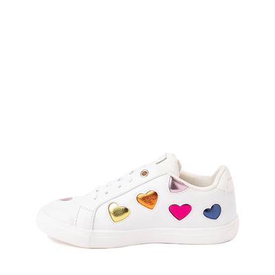 Alternate view of Kurt Geiger Mini Laney Love Sneaker - Little Kid / Big Kid - White / Rainbow