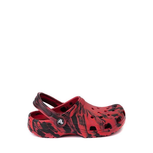 Main view of Crocs Classic Clog - Baby / Toddler - Marbled Red / Black