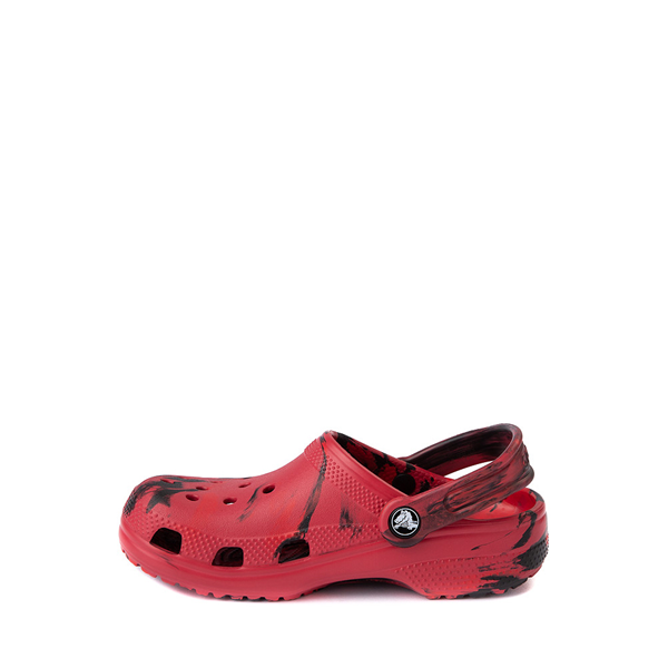 alternate view Crocs Classic Clog - Baby / Toddler - Marbled Red / BlackALT1