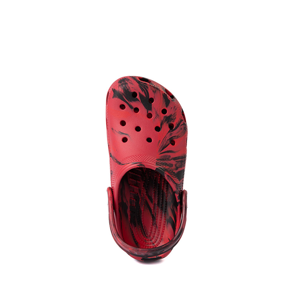 alternate view Crocs Classic Clog - Baby / Toddler - Marbled Red / BlackALT2