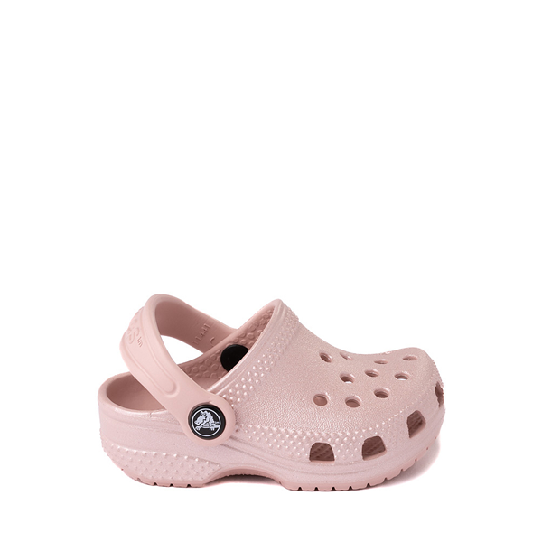 Main view of Crocs Littles&trade; Shimmer Clog - Baby - Pink Clay