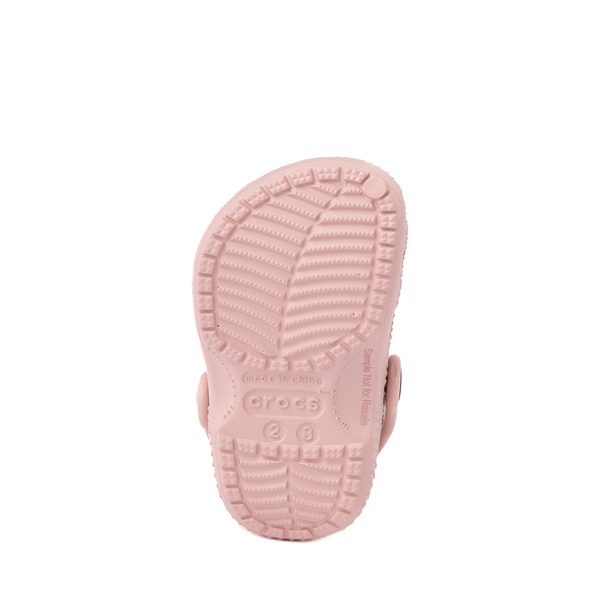 alternate view Crocs Littles™ Shimmer Clog - Baby - Pink ClayALT3