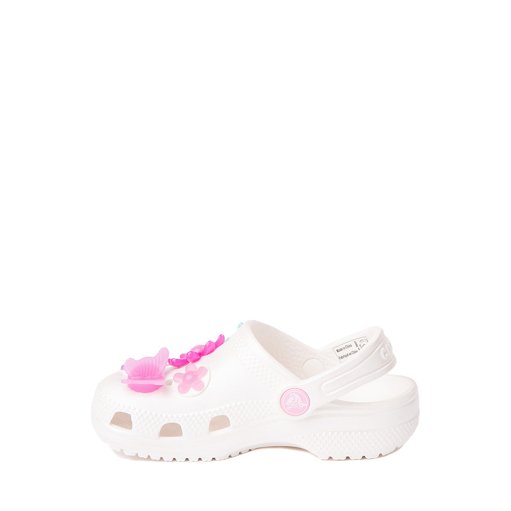 Crocs Classic Glitzy Flower Clog - Baby / Toddler - White | Journeys Kidz