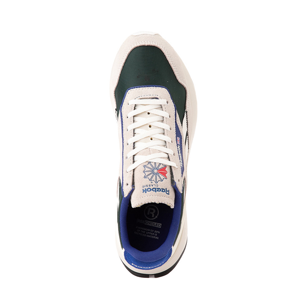 alternate view Reebok Classic Leather Legacy AZ Athletic Shoe - Chalk / Forest Green / Classic CobaltALT2