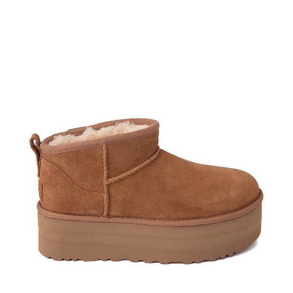 Womens UGG® Classic Ultra Mini Platform Boot - Chestnut