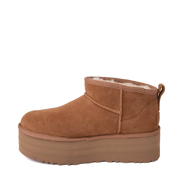 Womens UGG® Classic Ultra Mini Platform Boot - Chestnut