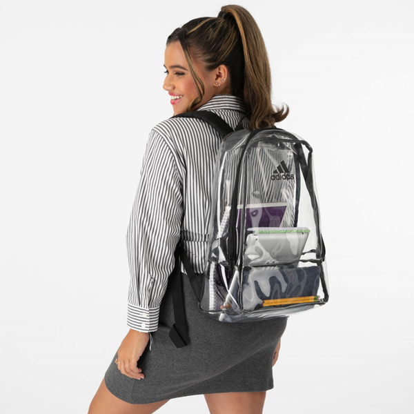 alternate view adidas Clear Backpack - Clear / BlackALT1BADULT