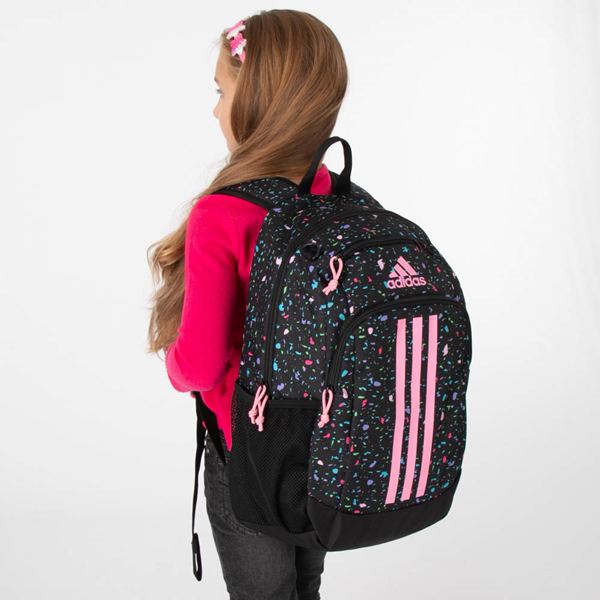 alternate view adidas Young BTS Creator 2 Backpack - Black / Pink / Speckled MulticolorALT1BADULT