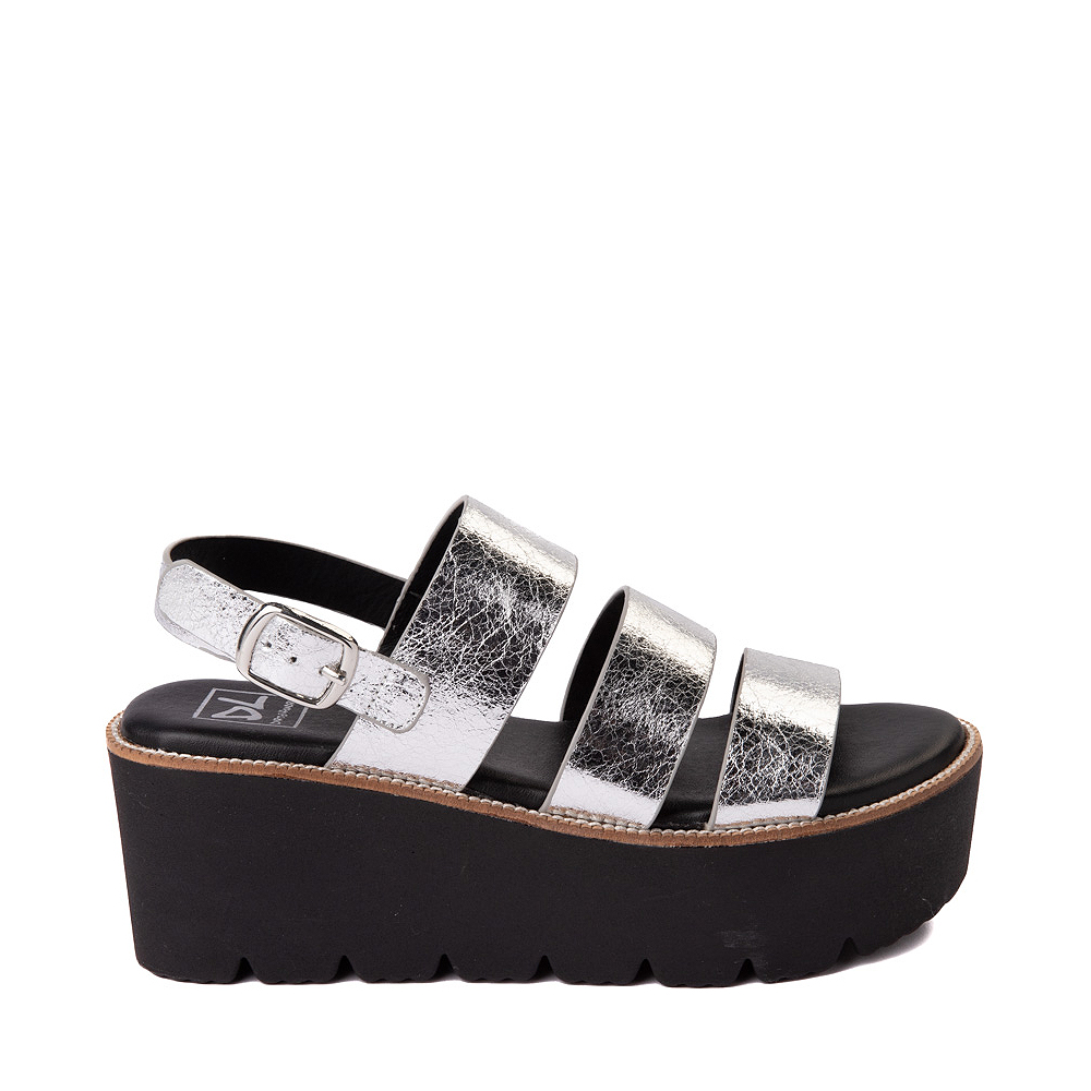 Womens Dirty Laundry Pendulum Platform Sandal - Silver