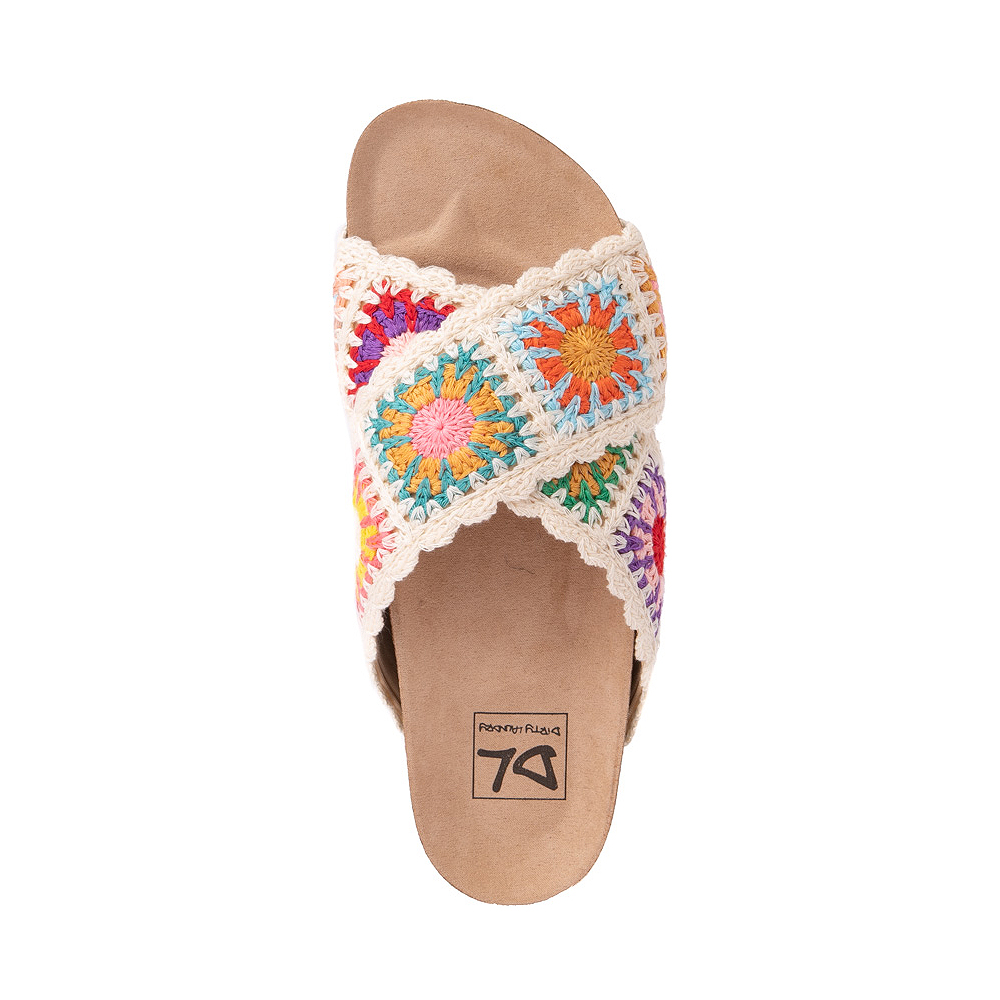 Womens Dirty Laundry Plays Platform Slide Sandal Natural / Multicolor