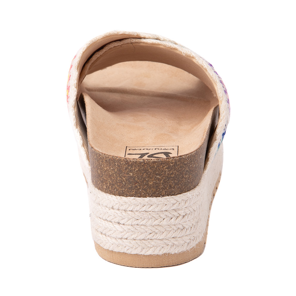 Womens Dirty Laundry Plays Platform Slide Sandal Natural / Multicolor