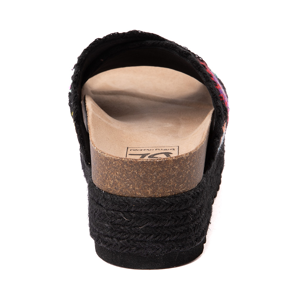 Womens Dirty Laundry Plays Platform Slide Sandal Black / Multicolor
