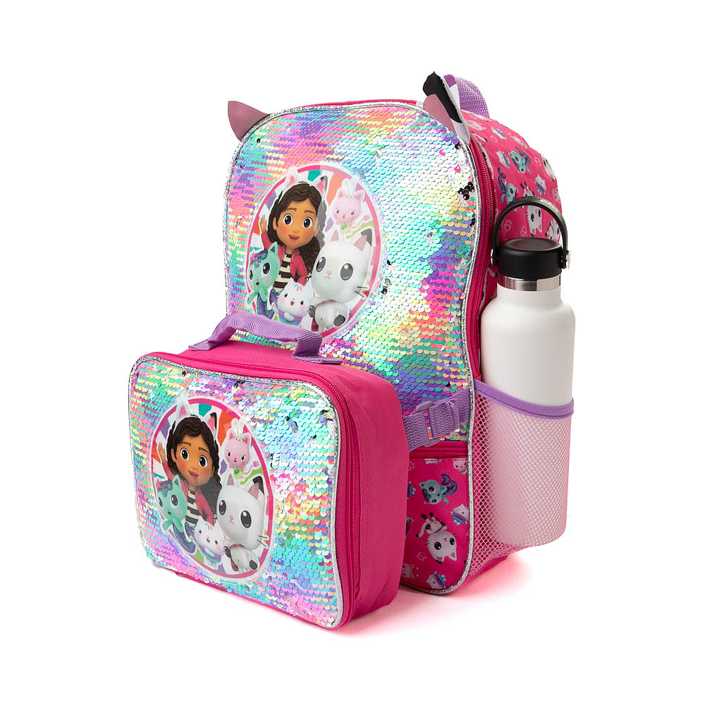 Gabby's Dollhouse Kids Lunch Box Pandy Paws And Kitty Friends Insulated Lunch  Bag Pink : Target