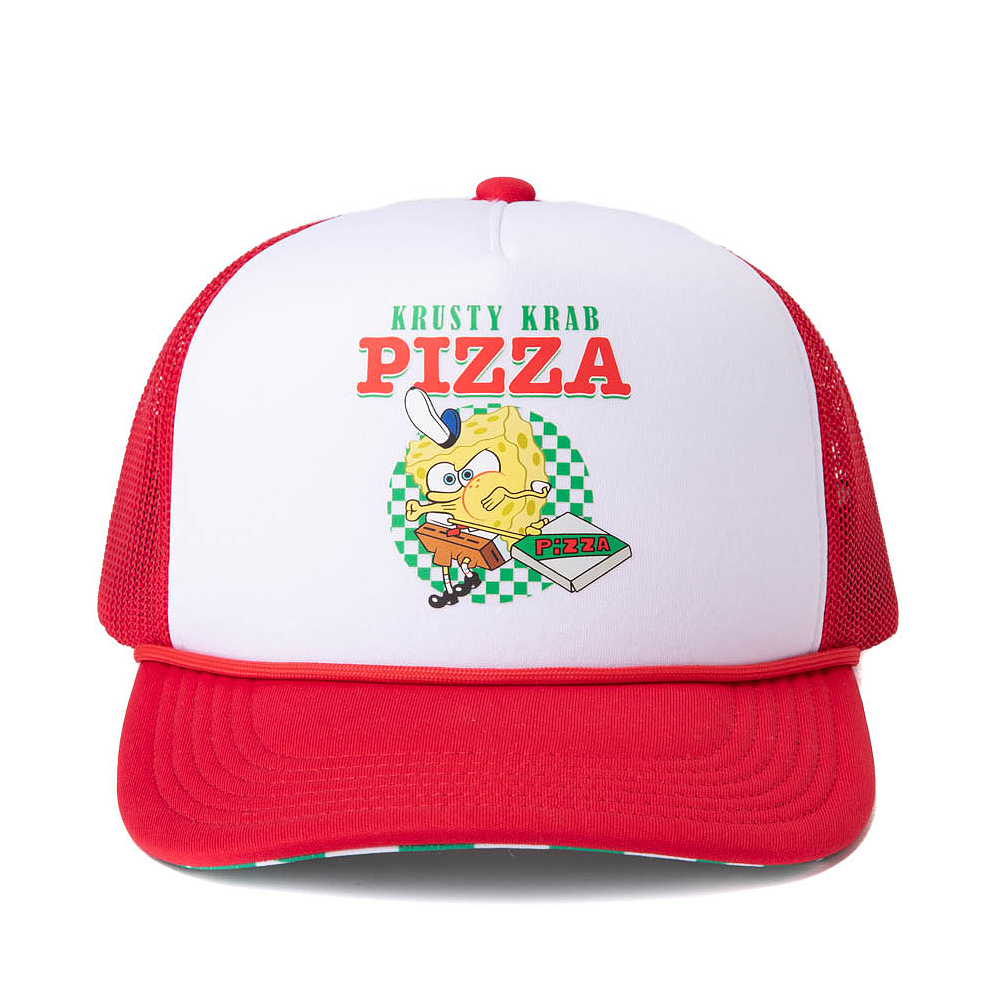 SpongeBob SquarePants&trade; Krusty Krab Pizza Trucker Hat - Red / White