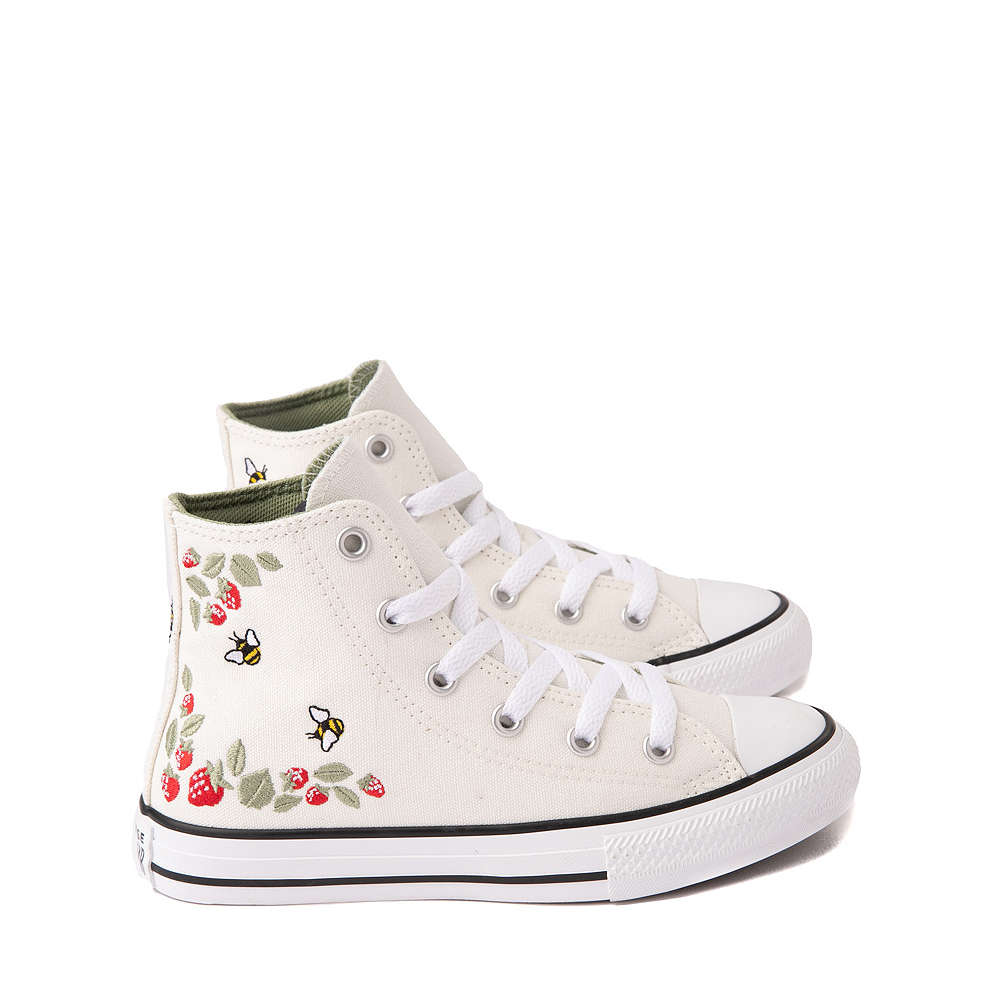 Converse Chuck Taylor All Star Hi Berries and Bees Sneaker - Little Kid - Natural