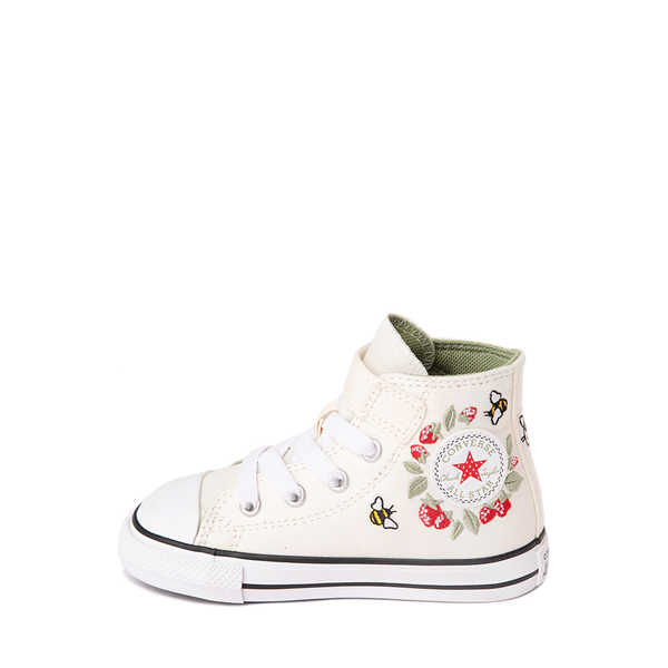 alternate view Converse Chuck Taylor All Star 1V Hi Berries And Bees Sneaker - Baby / Toddler - NaturalALT1
