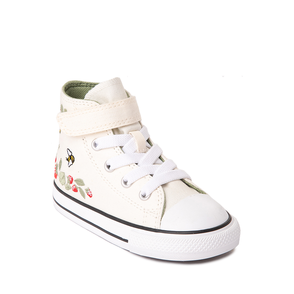 travl Brandy ly Converse Chuck Taylor All Star 1V Hi Berries And Bees Sneaker - Baby /  Toddler - Natural | Journeys