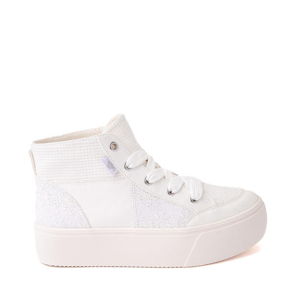 Main view of Womens Rocket Dog Flair Patchwork Platform Casual Shoe - White