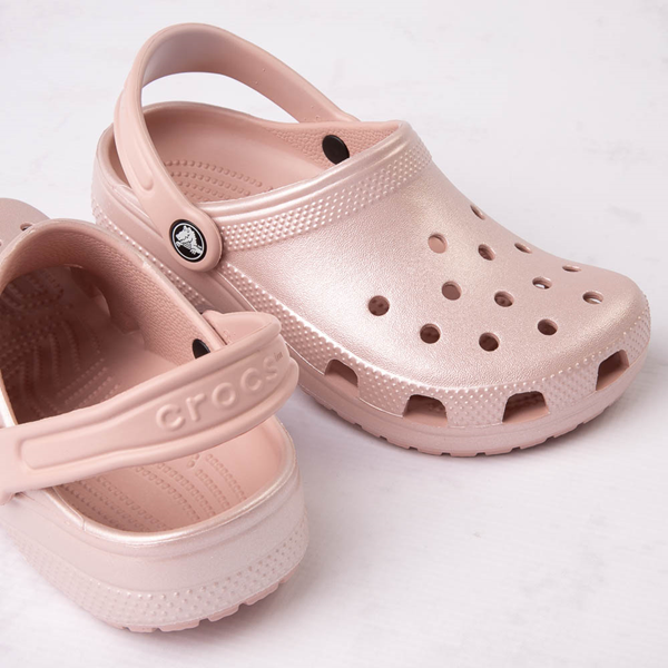 alternate view Crocs Classic Shimmer Clog - Little Kid / Big Kid - Pink ClayTHERO