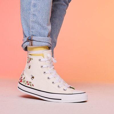 Alternate view of Converse Chuck Taylor All Star Hi Berries And Bees Sneaker - Natural