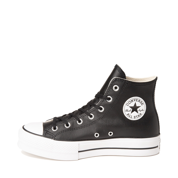 Womens Converse Chuck Taylor All Star Hi Lift Leather Sneaker - Black ...