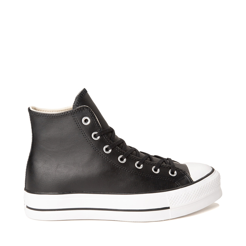 Womens Converse Chuck Taylor All Star Hi Lift Leather Sneaker - Black / White