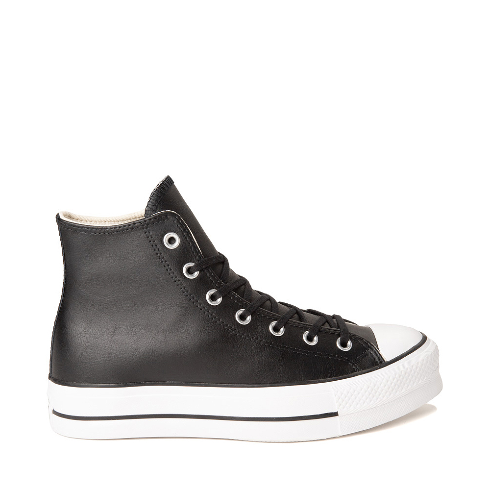 Converse Chuck Taylor All Hi Lift Leather Sneaker - Black / White |